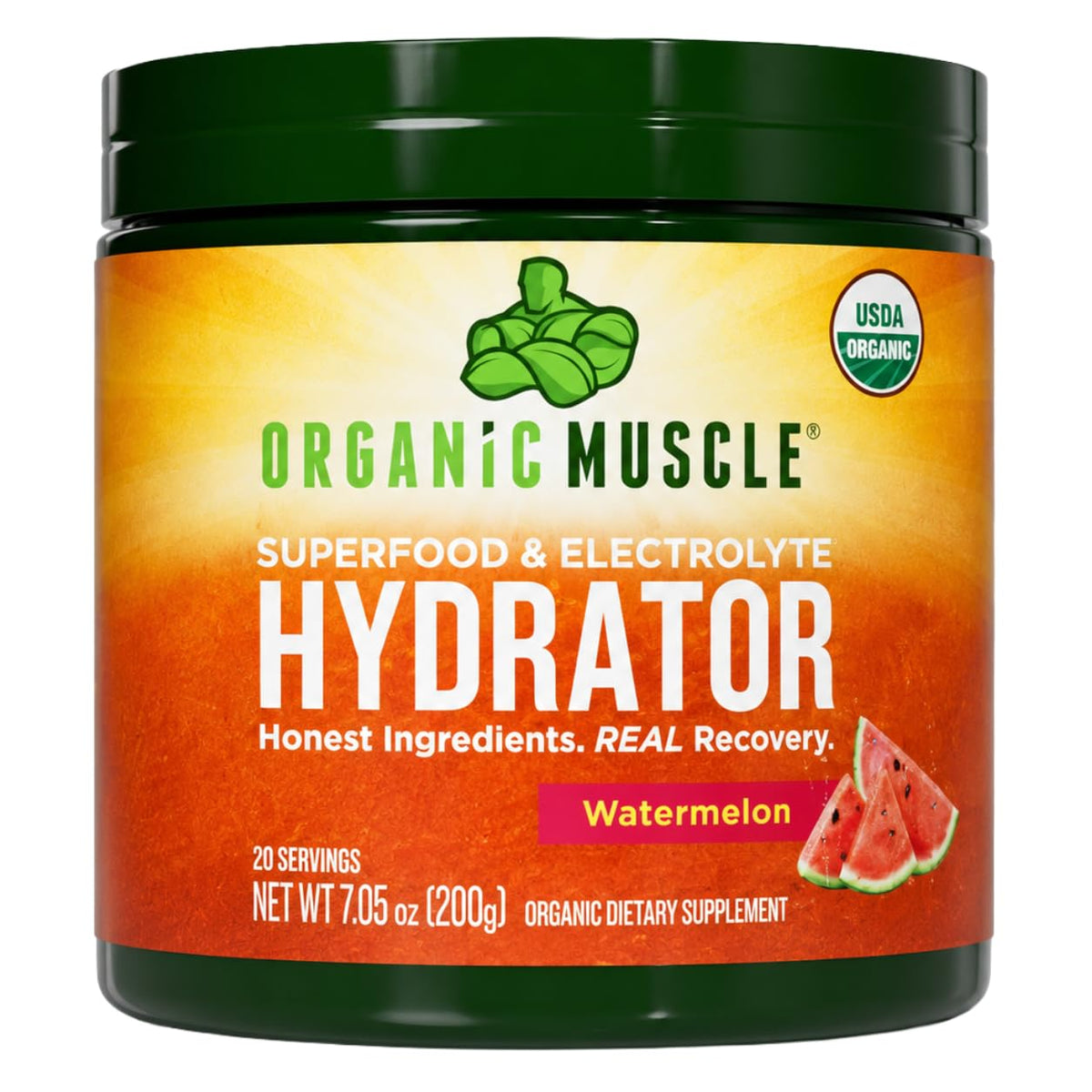 Organic Muscle Hydration Powder Electrolytes Watermelon - 20 Servings