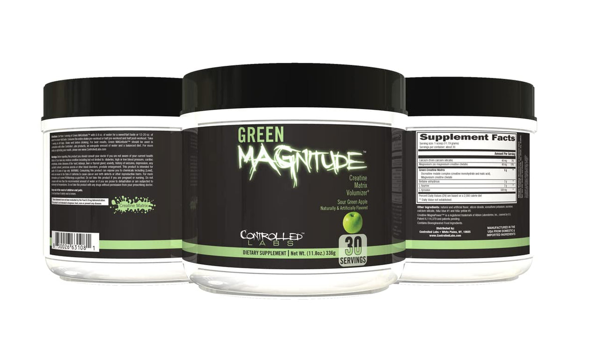 CONTROLLED LABS Green Magnitude Creatine Powder - 30 Servings