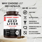Ancient Origins Grass Fed Beef Liver - 360 Capsules - image 5