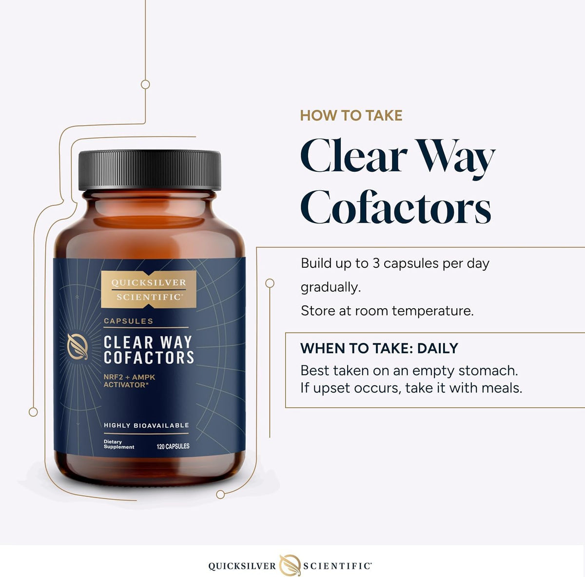 Quicksilver Scientific Clear Way Cofactors Dandelion Extract - 120 Capsules - image 5