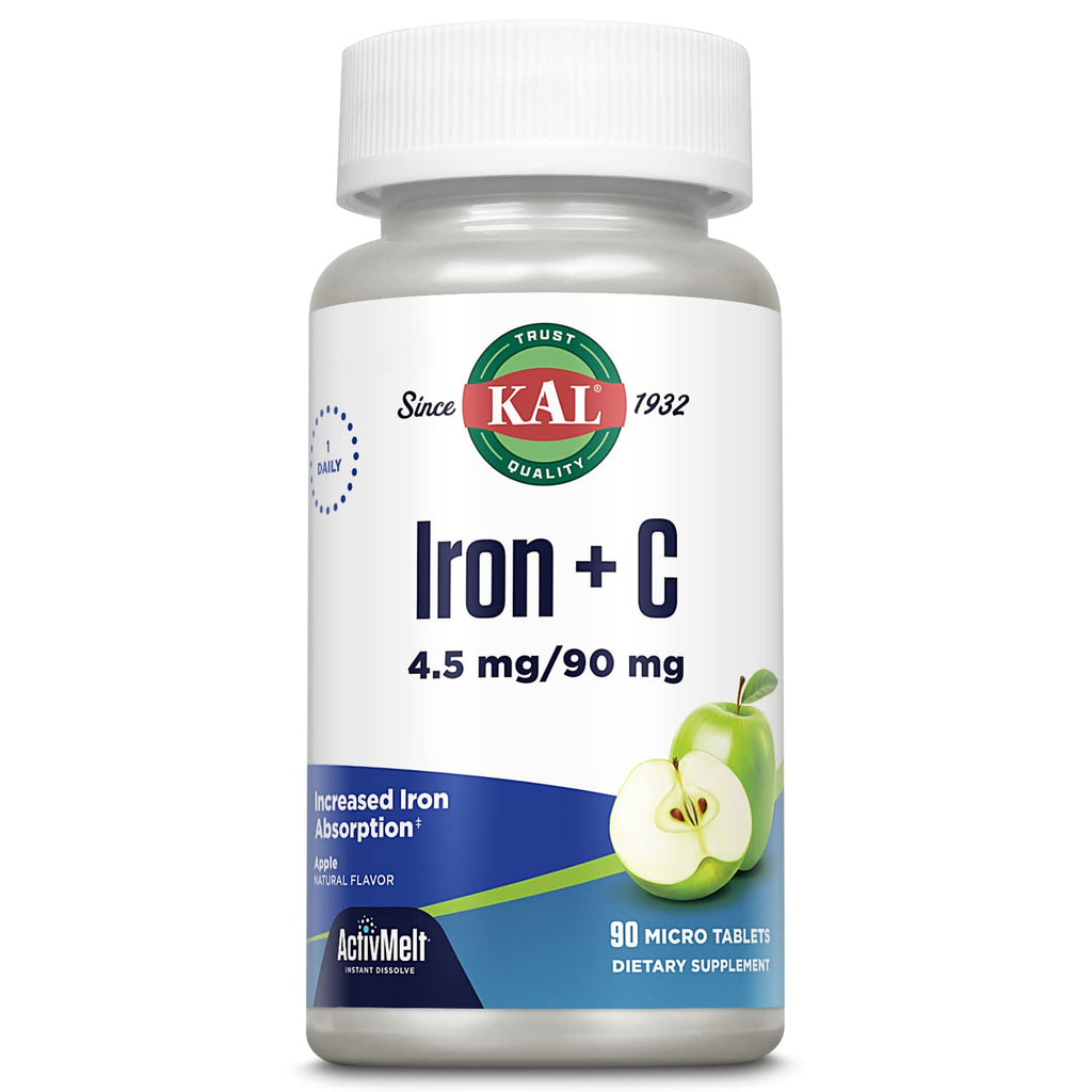 KAL Iron C 4.5 mg Tablets Immune Support - 90 Tablets