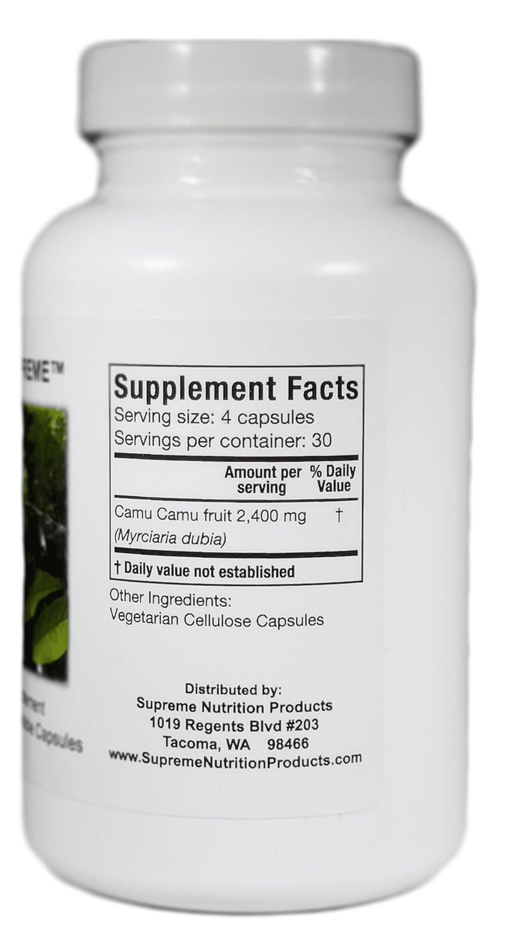 Supreme Nutrition Camu Supreme 100% Pure Camu Camu - 120 Vegetarian Capsules - image 2