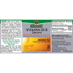 auczh Nature's Answer Vitamin D-3 Drops 4000 IU - 6 Pack - image 2