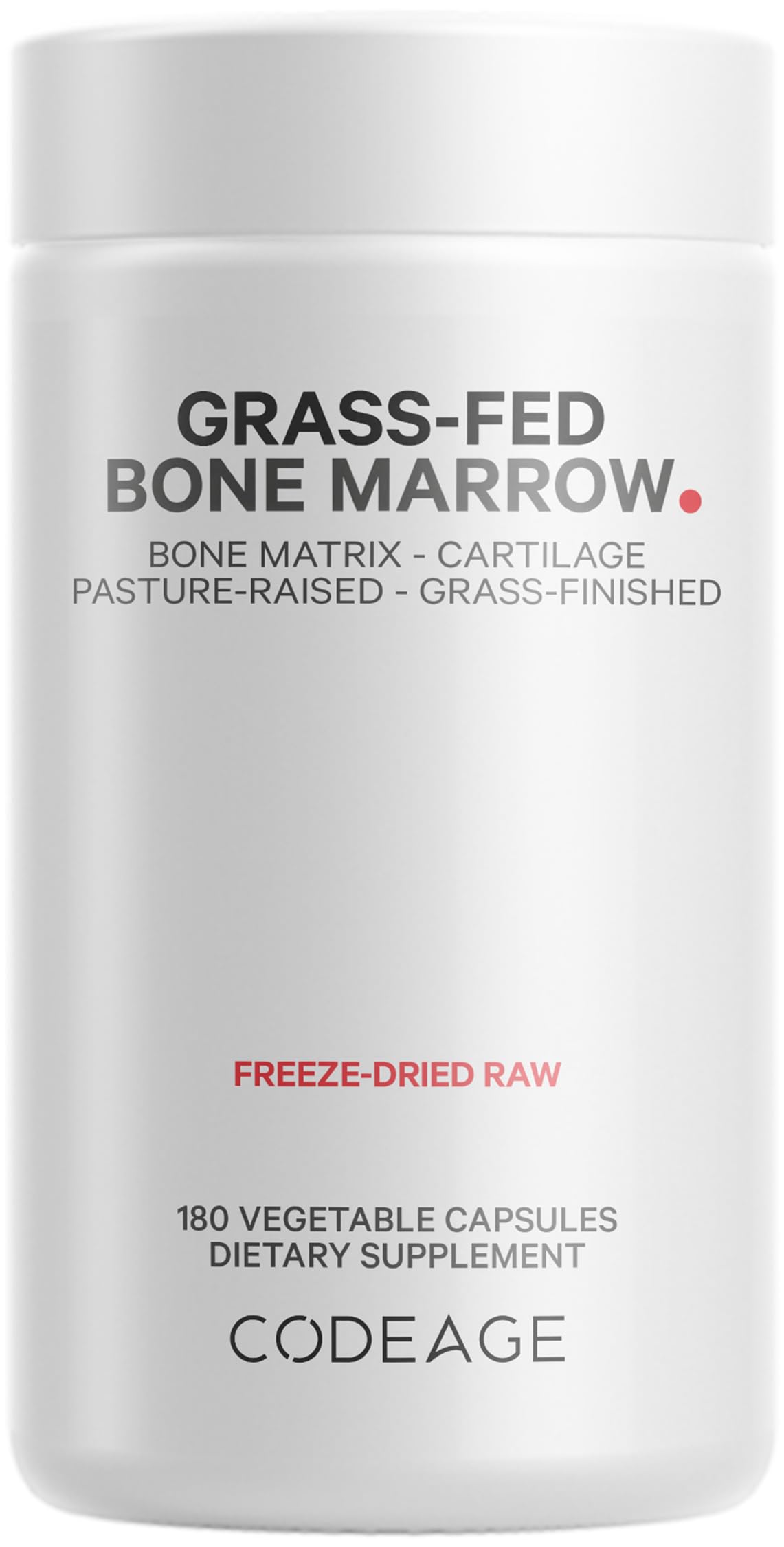 Codeage Grass-Fed Bone Marrow Supplement - 180 Capsules