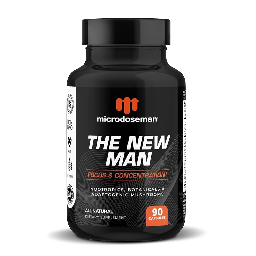 microdoseman Brain Supplement for Memory and Focus - 90 Capsules