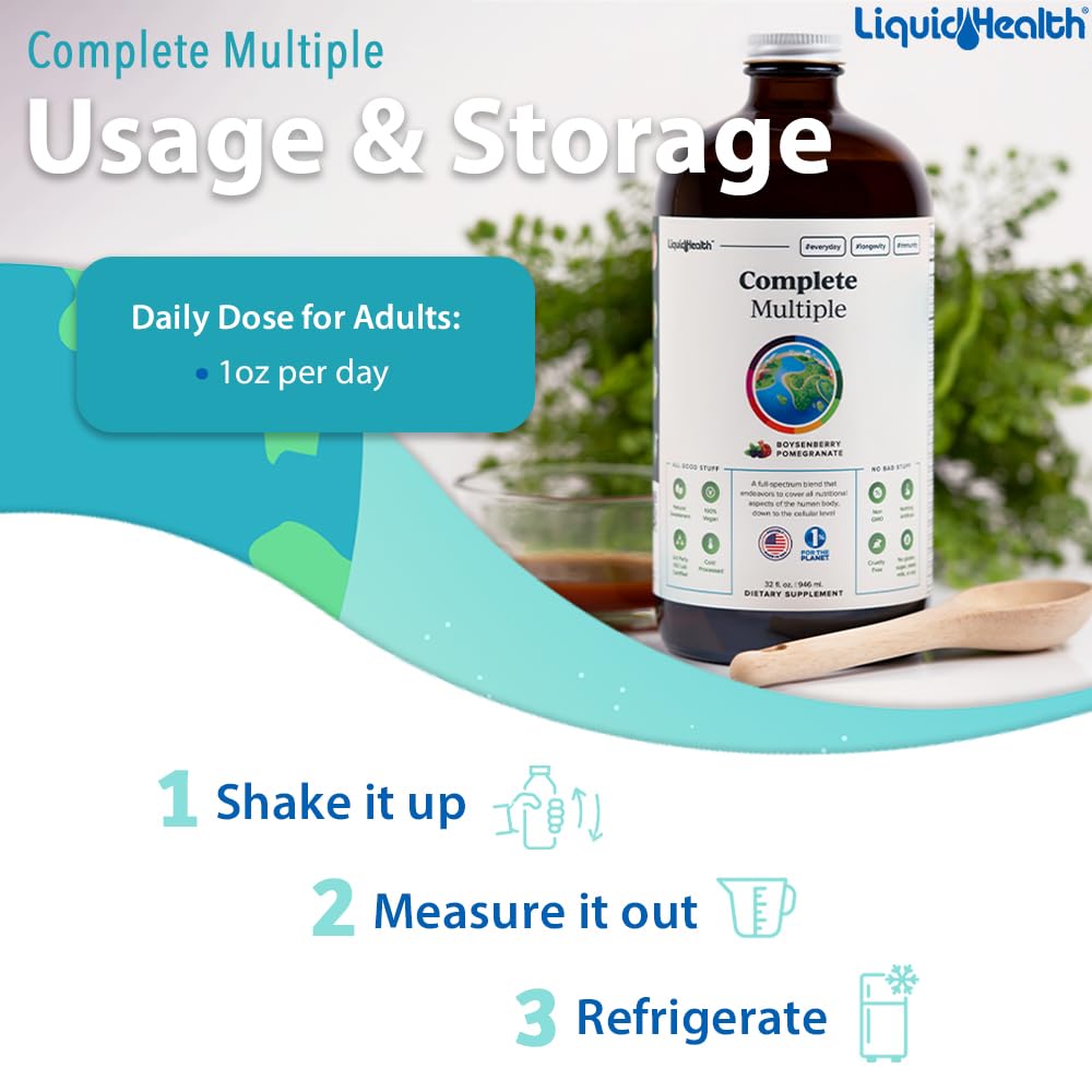 LIQUIDHEALTH Complete Multiple Adult Liquid Multivitamin - 32 oz - image 4
