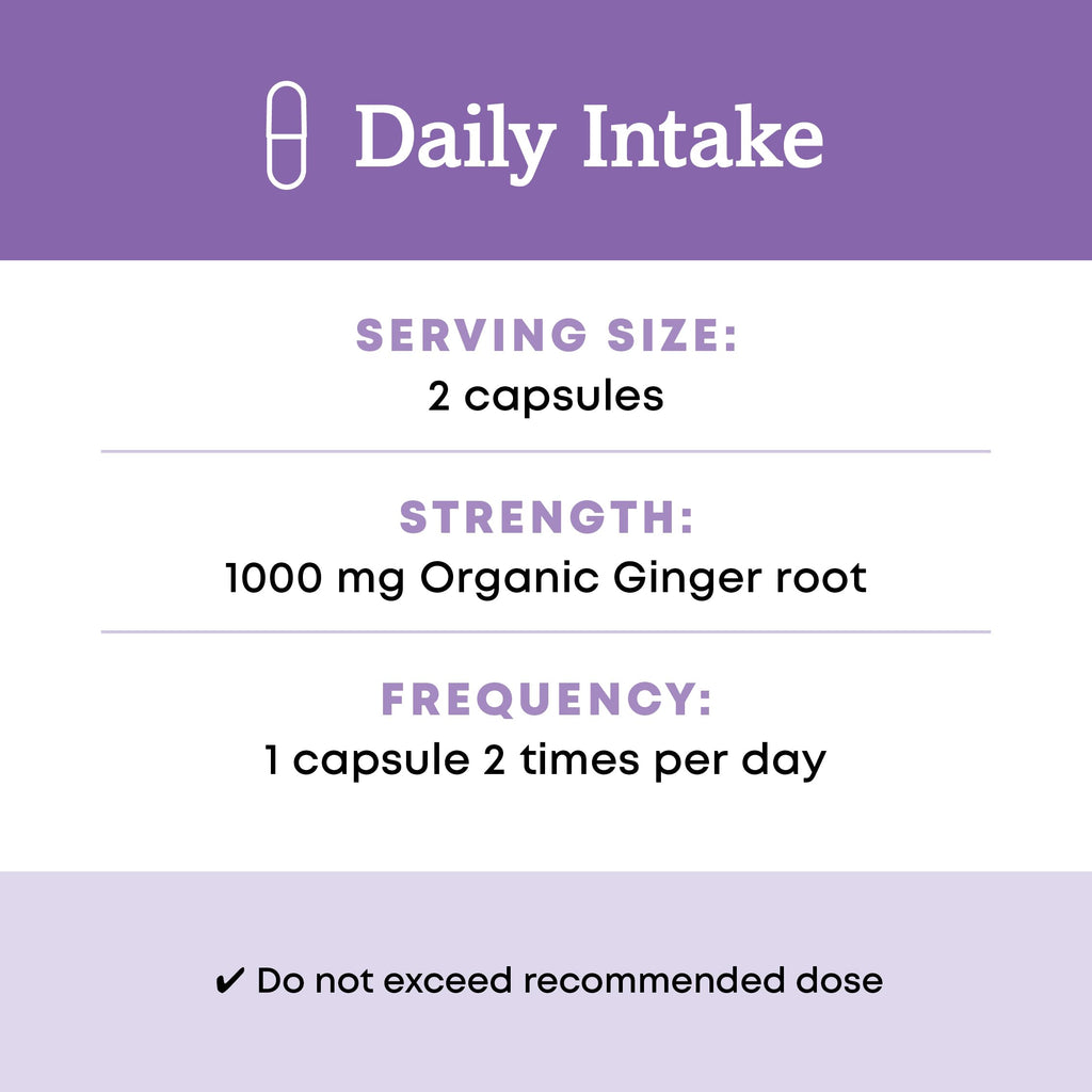 Oregon's Wild Harvest Organic Ginger 1000 mg - 90 Capsules - image 6