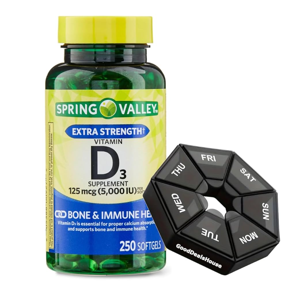 GoodDealsHouse Spring Valley Vitamin D3 5000 IU - 250 Softgels