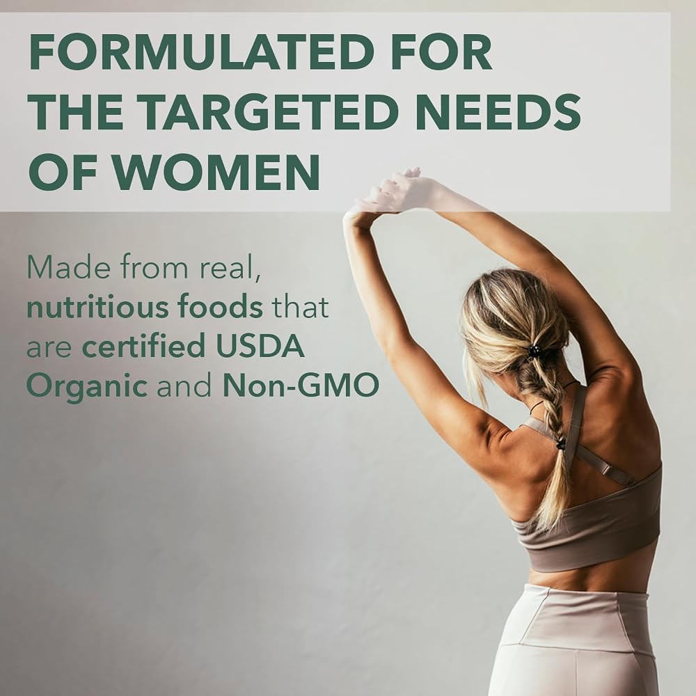 PlantFusion Organic Multivitamin for Women - One Daily Whole Food