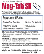 MAG-TAB SR Magnesium Lactate Sustained Release - 100 Tablets - image 2
