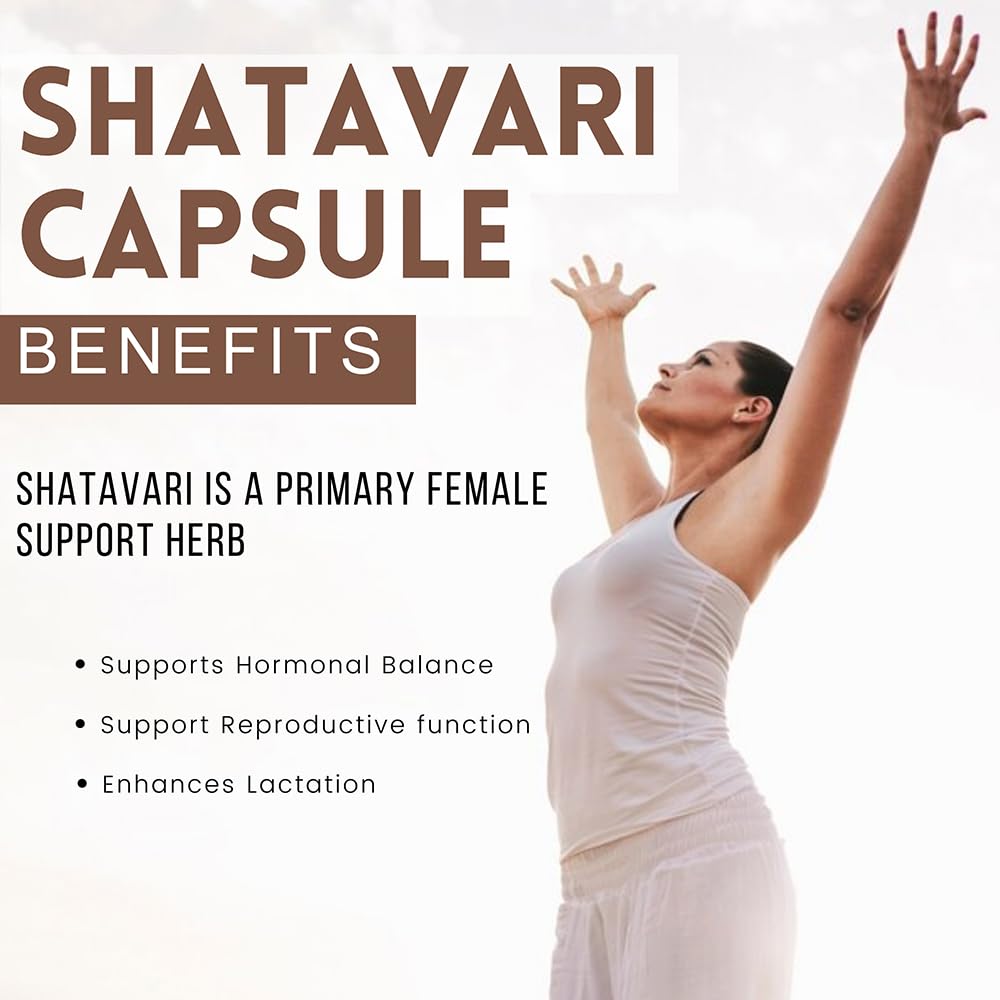 Hebhac Herbs Shatavari Root Extract 1000mg - 90 Vegetarian Capsules - image 4