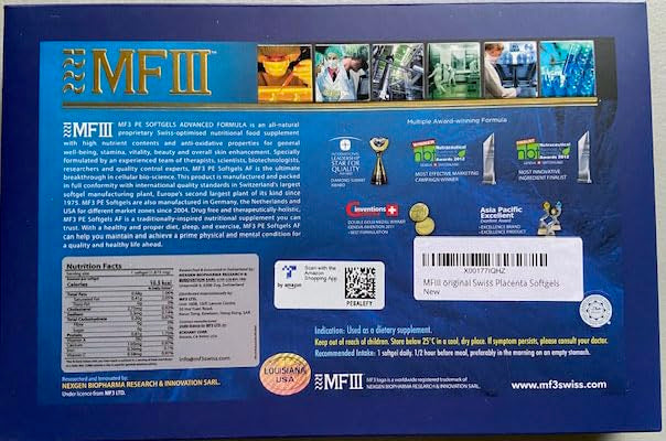 MFIII Original Swiss Placenta Softgels - 30 Softgels - image 4