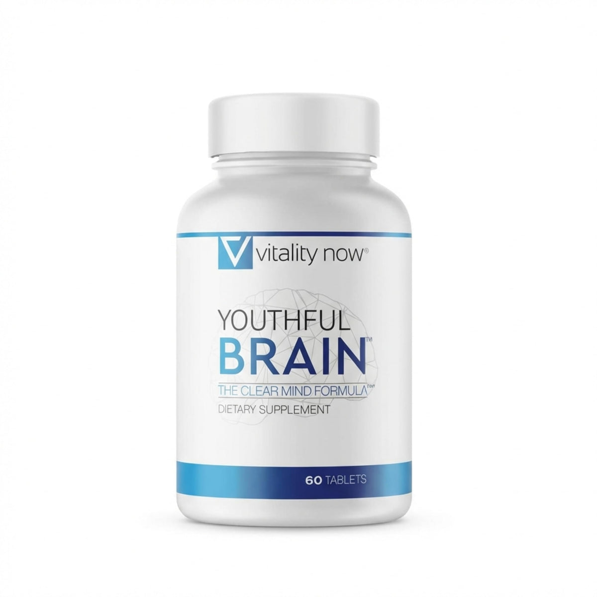 Vitality Now Youthful Brain Memory Support Tablets - 60 Count