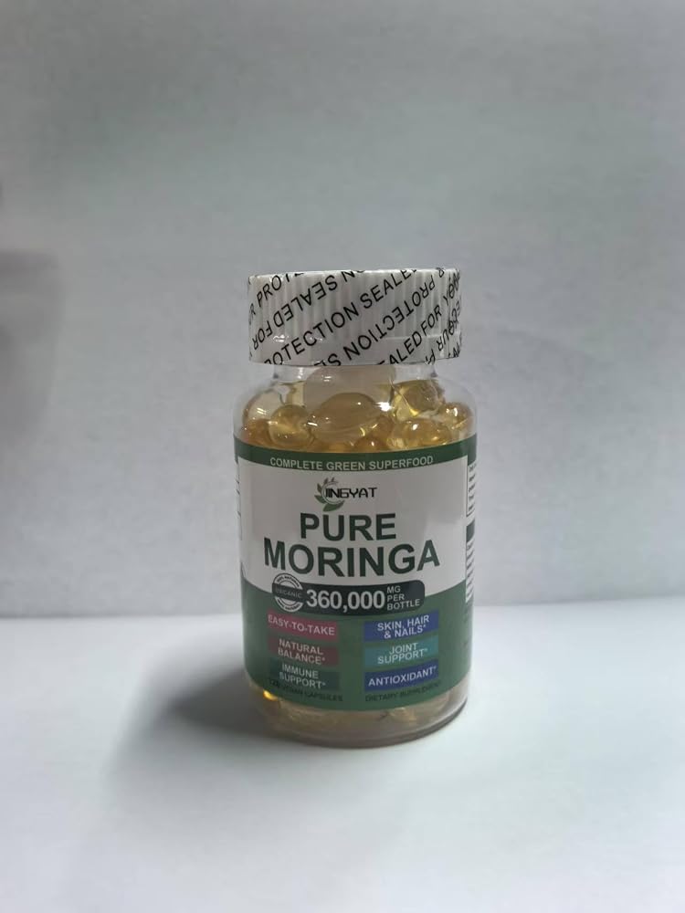 JINGYAT Moringa Softgels Organic Extract for Energy - 120 Softgels - image 7