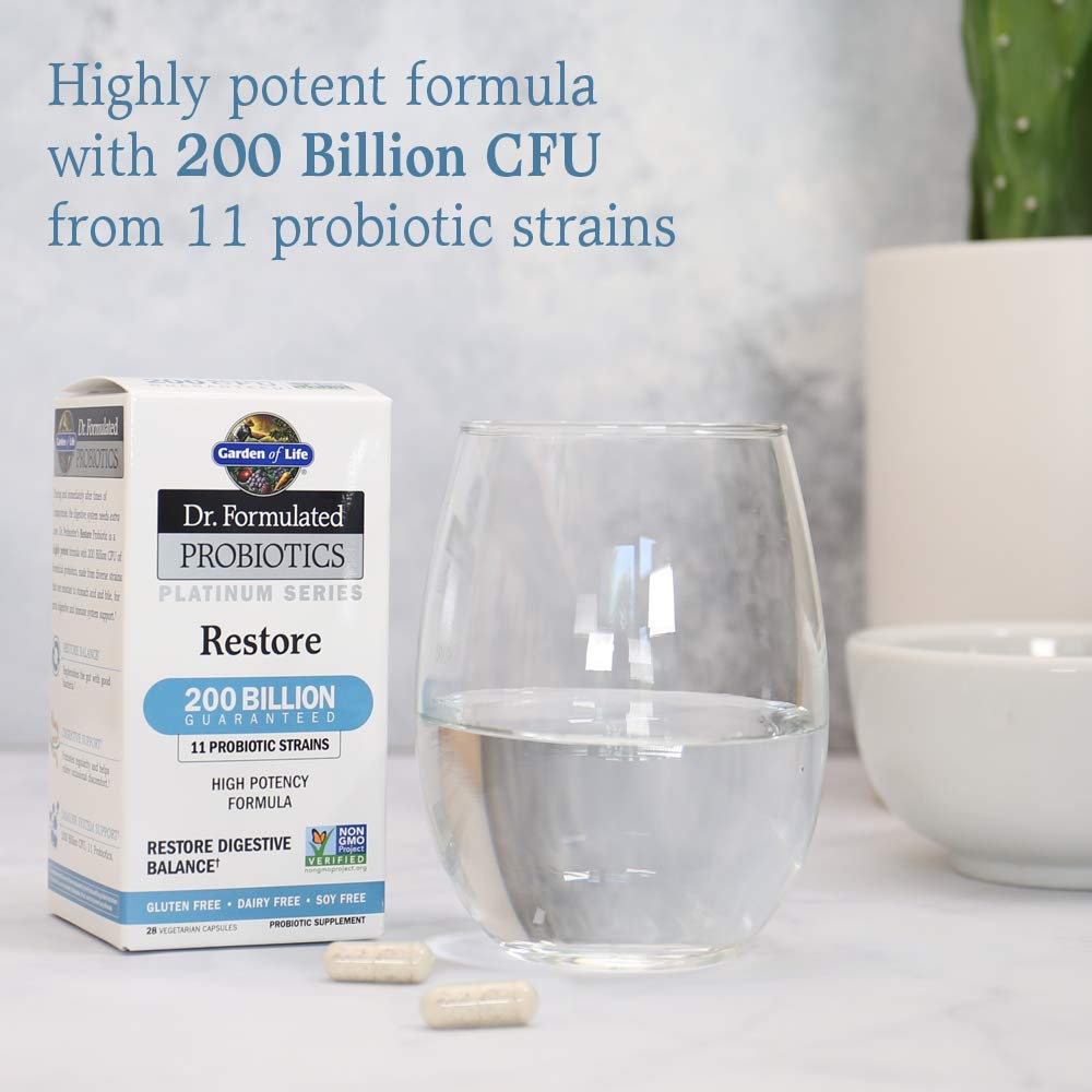 Garden of Life Dr. Formulated Platinum Restore Probiotics - 28 Capsules - image 5