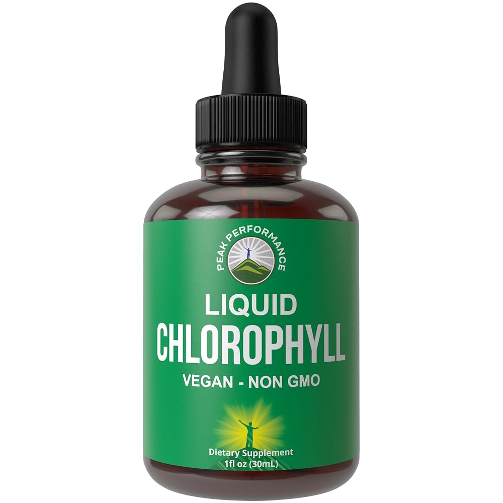 Peak Performance Chlorophyll Liquid Drops, Alcohol Free - 1 Fl Oz