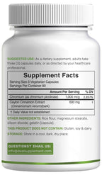 DEAL SUPPLEMENT Ceylon Cinnamon with Chromium - 240 Capsules - image 6
