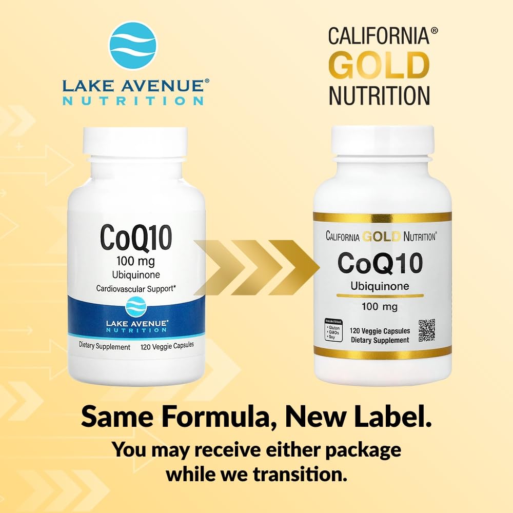 Lake Avenue CoQ10 100 mg Cardiovascular Support - 120 Vegetarian Capsules - image 3