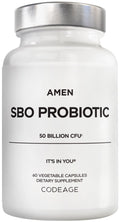 Amen SBO Probiotics Supplement 50 Billion CFU - 60 Capsules
