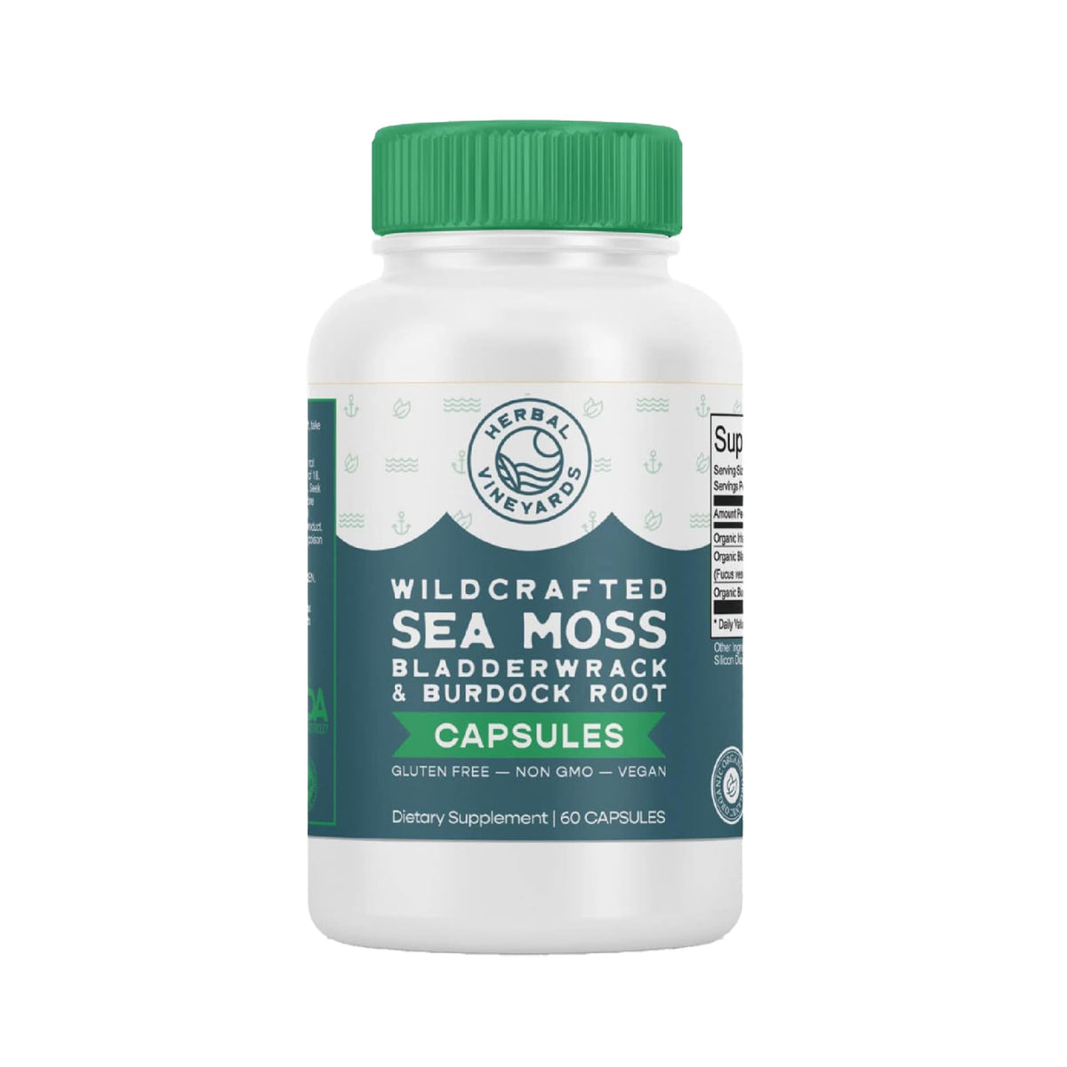 Herbal Vineyards Organic Wildcrafted Sea Moss 60 Capsules