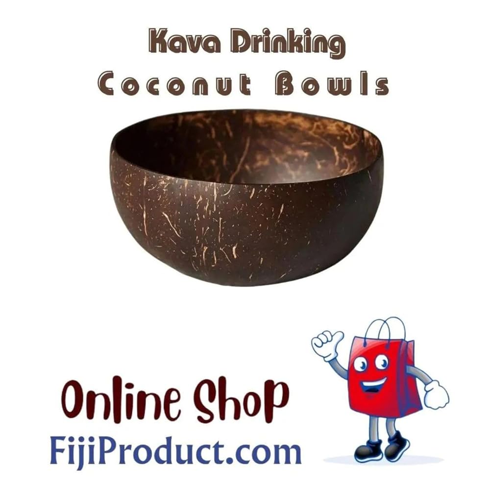 Generic Authentic Kava Drinking Cup Bilo Coconut Shell - 2 Pack - image 2