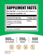BulkSupplements.com Hawthorn Leaf Extract Powder, Herbal Supplement