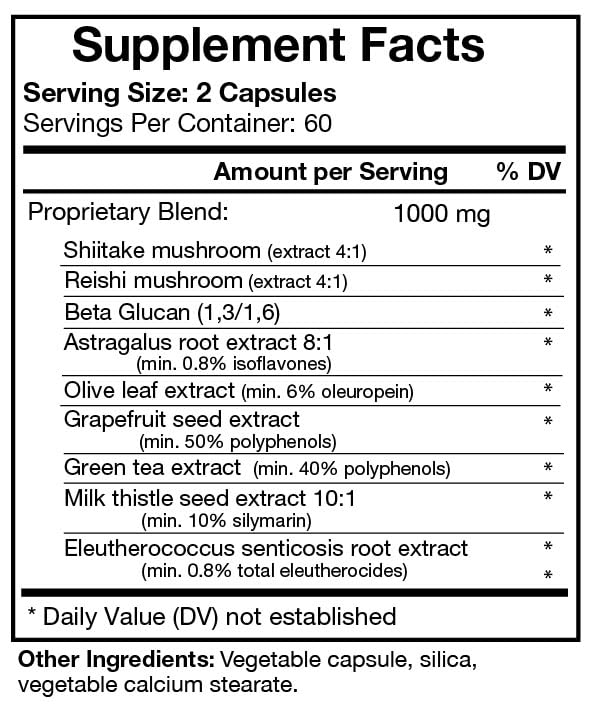 Bio-Design Immune Plex Mushroom & Herbal Formula - 120 Capsules - image 2