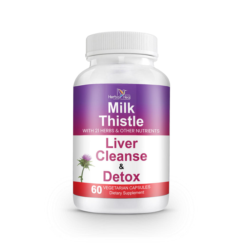 Herba Heal Liver Cleanse Detox Milk Thistle Supplement - 60 Capsules - image 5