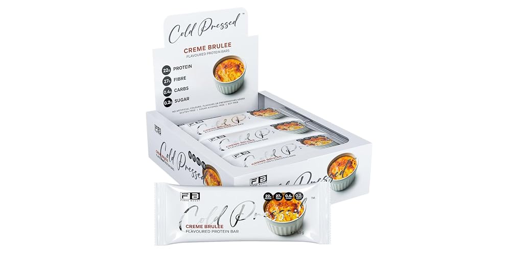 Fibre Boost Cold Pressed Creme Brulee Protein Bar - 12 Bars