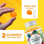 Vitamatic Hydrolyzed Collagen Gummies with Biotin & Zinc - 60 Gummies - image 3