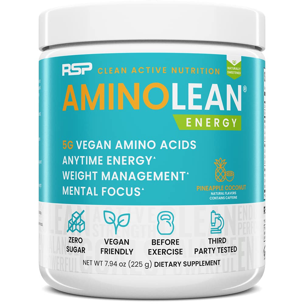 RSP Nutrition AminoLean Natural Pre Workout Powder - 7.94 oz