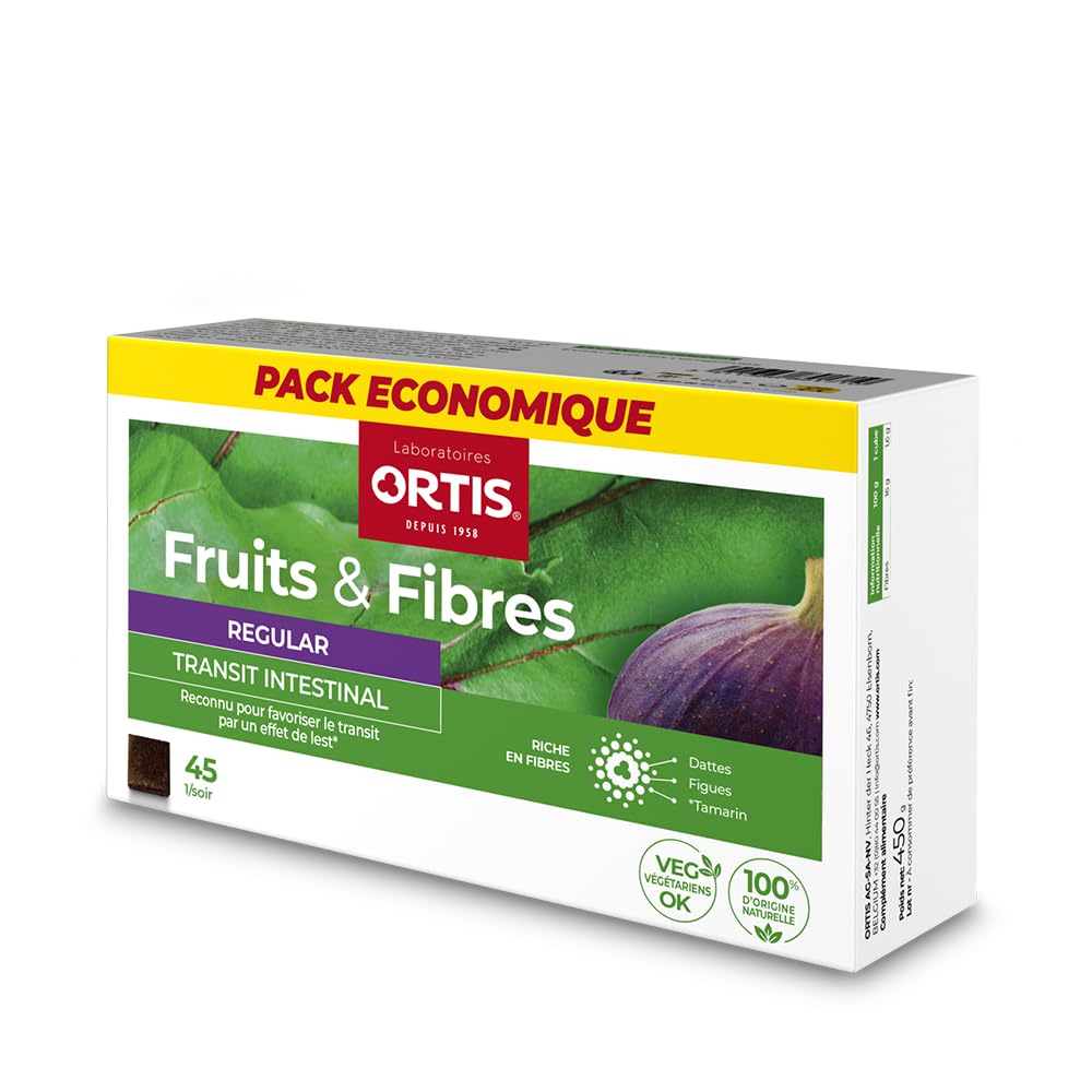 Ortis Fruits & Fibres Regular Digestive Fibre - 45 Chewables