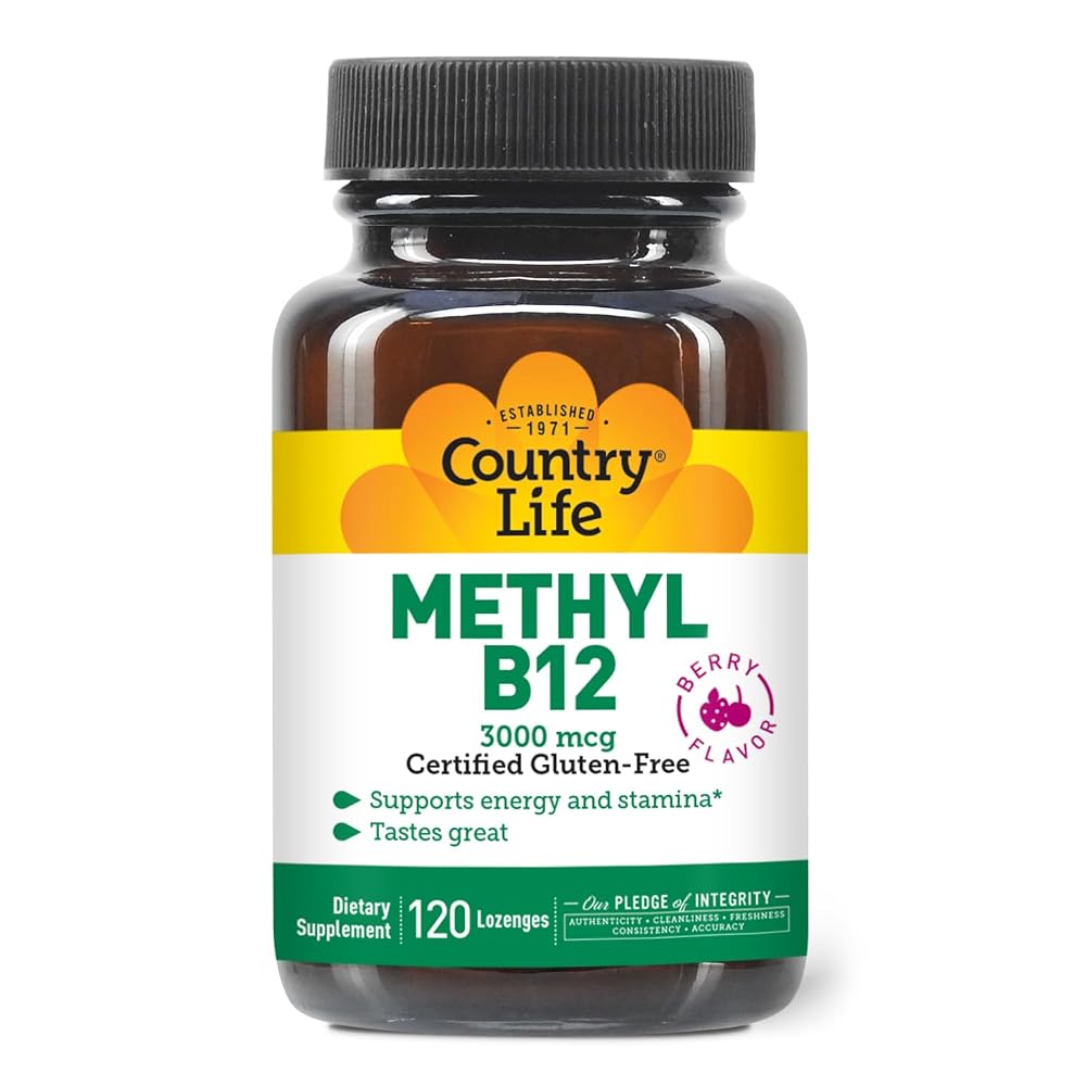 Country Life Methyl B12 3000 mcg Lozenges for Energy - 120 Lozenges - image 3