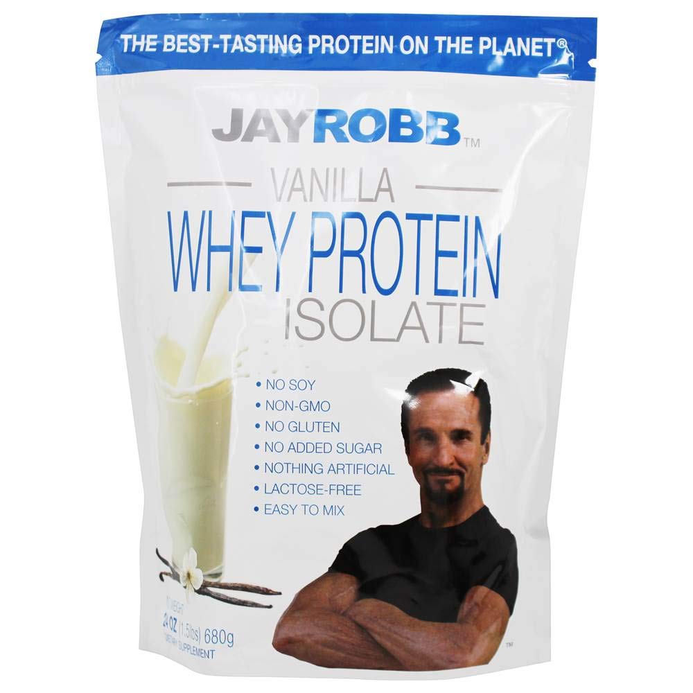 BADBOD2.0 Jay Robb Whey Protein Isolate Powder Vanilla - 2 Pound