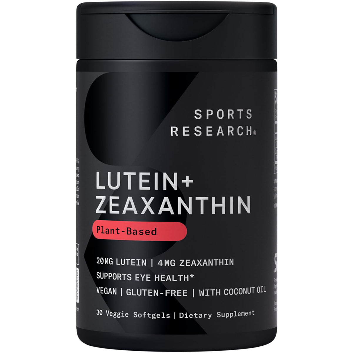 Sports Research Lutein + Zeaxanthin with Coconut Oil - 30 Softgels