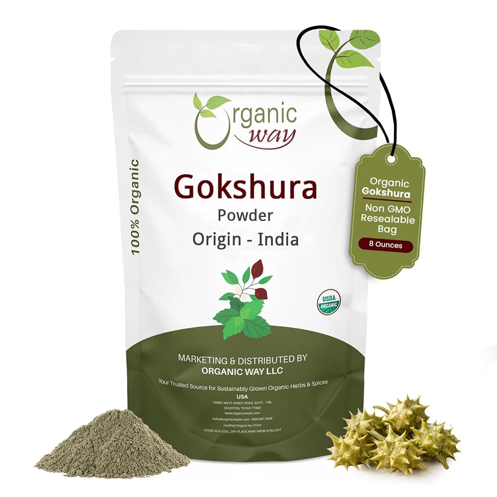 Organic Way Gokshura Powder - 8 Ounce