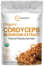 Micro Ingredients Organic Cordyceps Mushroom Extract Powder - 8 oz