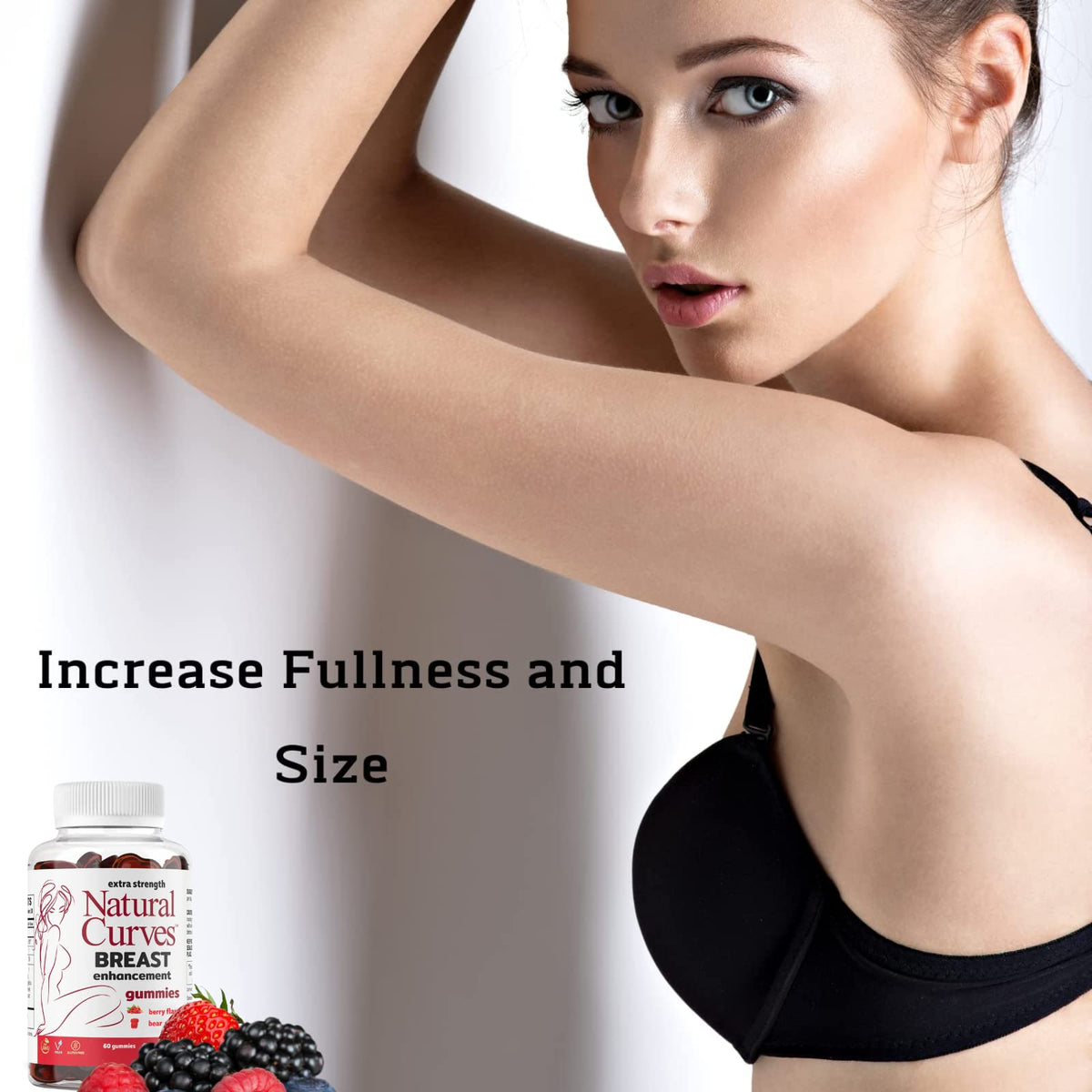 Natural Curves Breast Enhancement Gummies - 60 Gummies - image 6