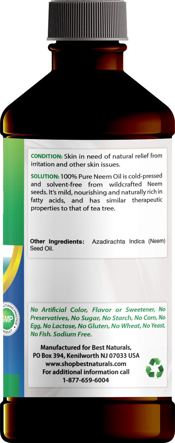 Best Naturals 100% Pure Neem Oil