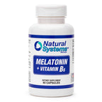 Natural Systems Melatonin 3 mg + Vitamin B6 Sleep Support - 60 Capsules