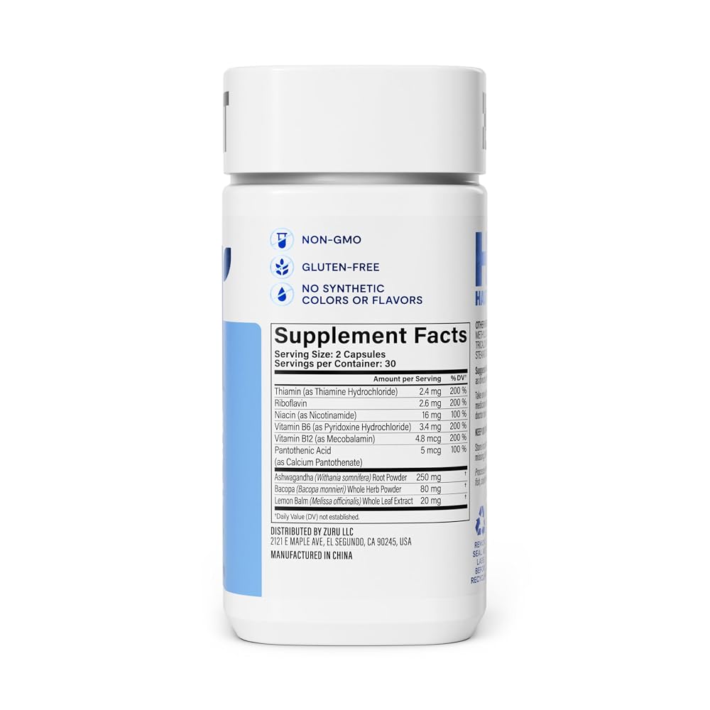 Health by Habit Capsule Stress Relief Vitamins Standard 60 PC Count