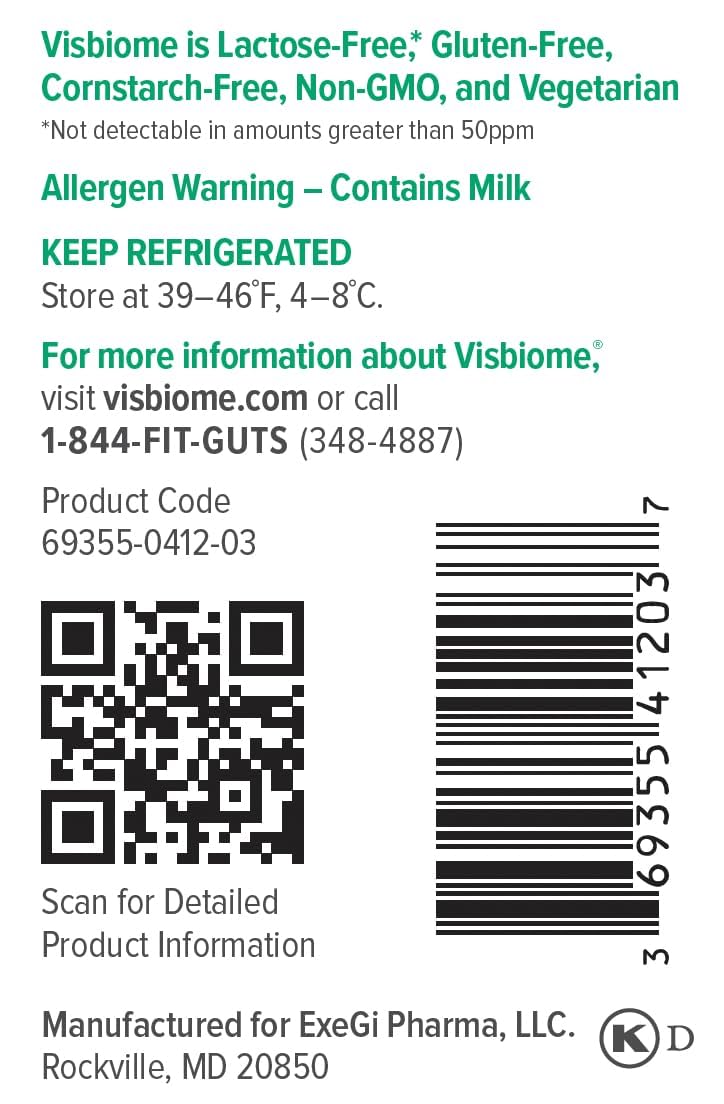 Visbiome® High Potency Probiotic Capsules 112.5 Billion CFU