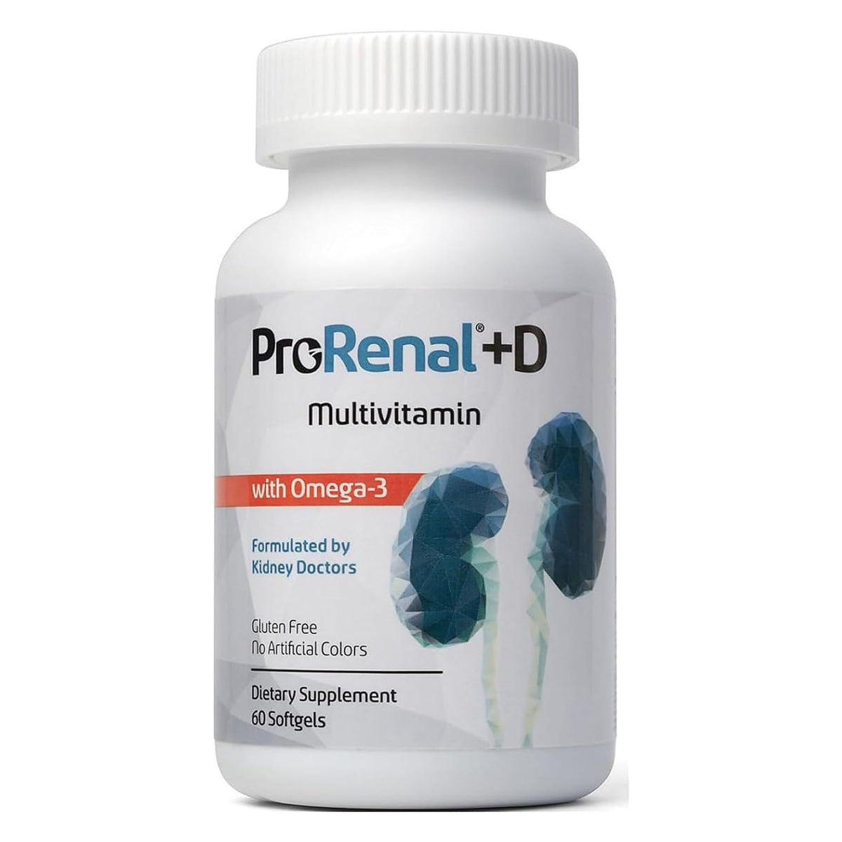 Nephroceuticals ProRenal+D with Omega-3 Fish Oil Kidney Multivitamin