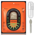 CAPSLogist Size 00 Empty Capsules - Empty Vegetarian Capsules