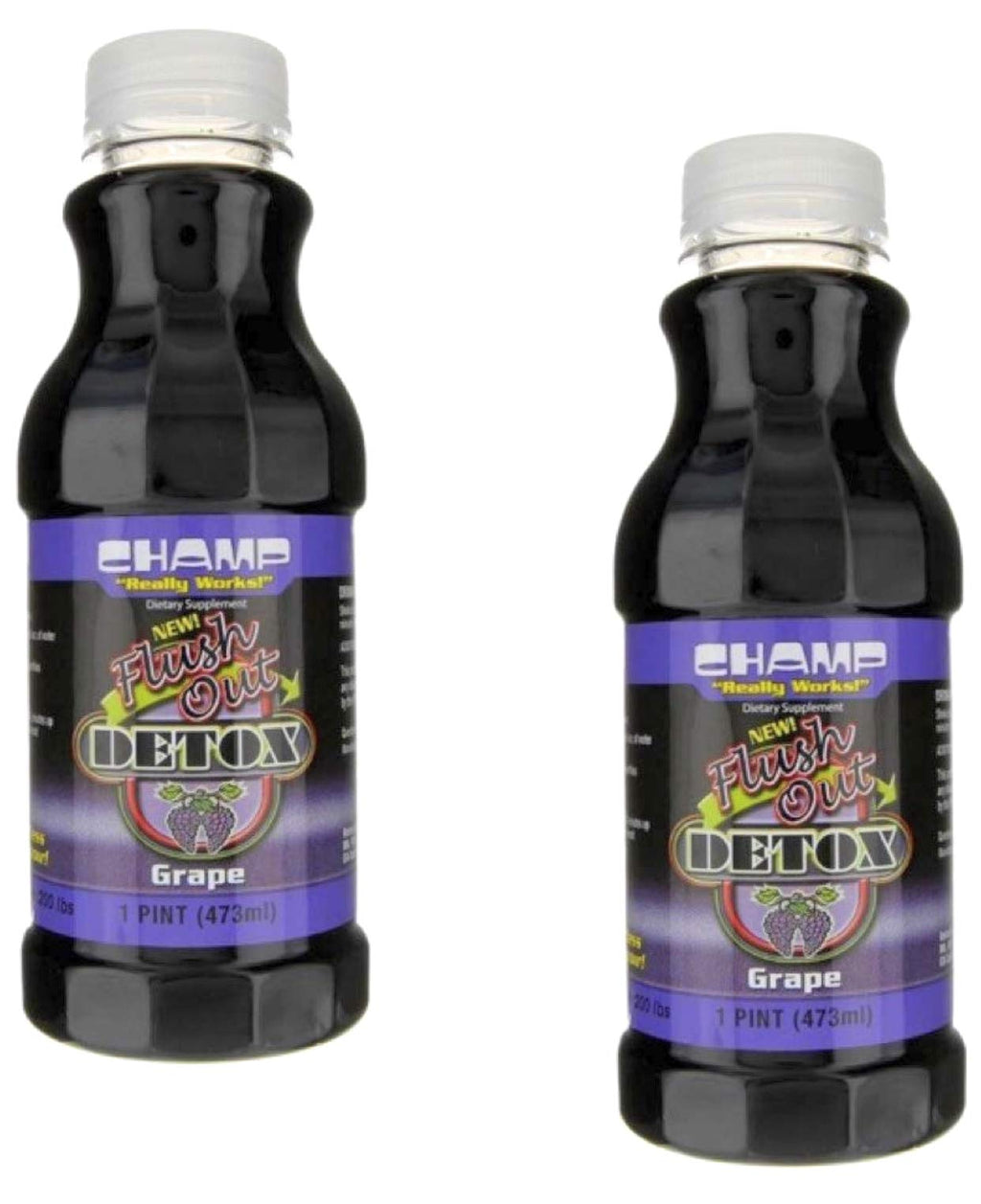 Champ Flush Out Detox Drink Grape - 2 Count