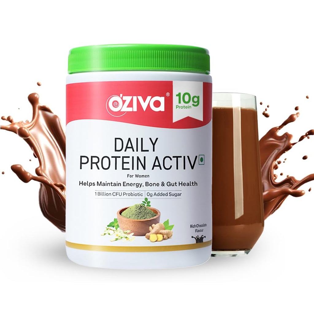 OZiva Daily Protein Activ for Women Chocolate - 300g