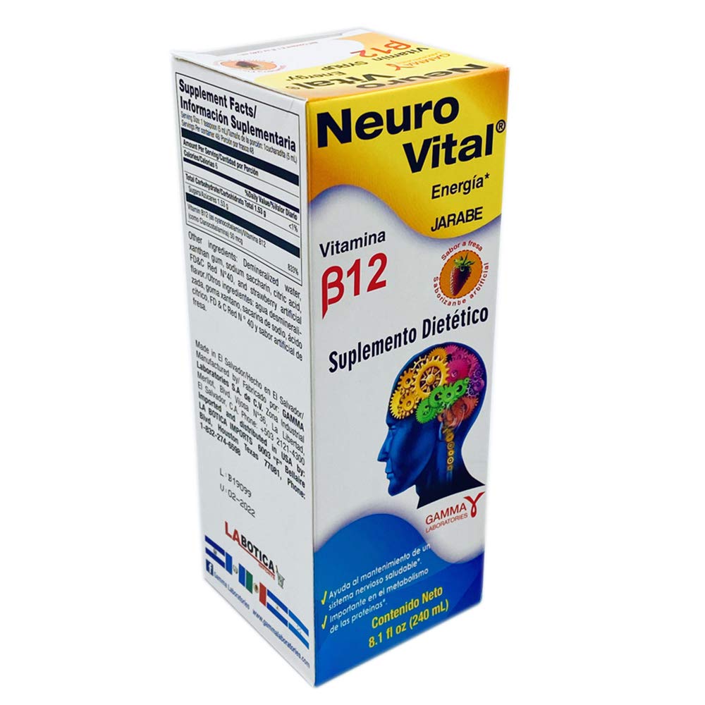 La Botica Imports Neuro Vital B12 Energy Syrup - 8 Fl Oz - image 3