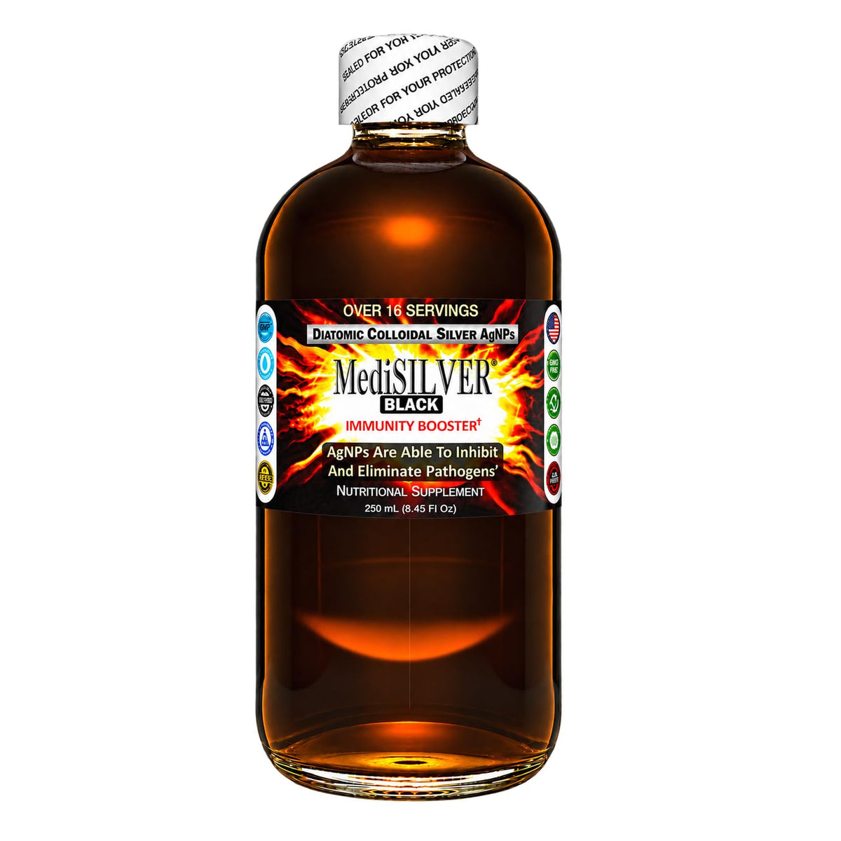 Nutraneering MediSILVER BLACK Colloidal Silver - 250 mL - image 2