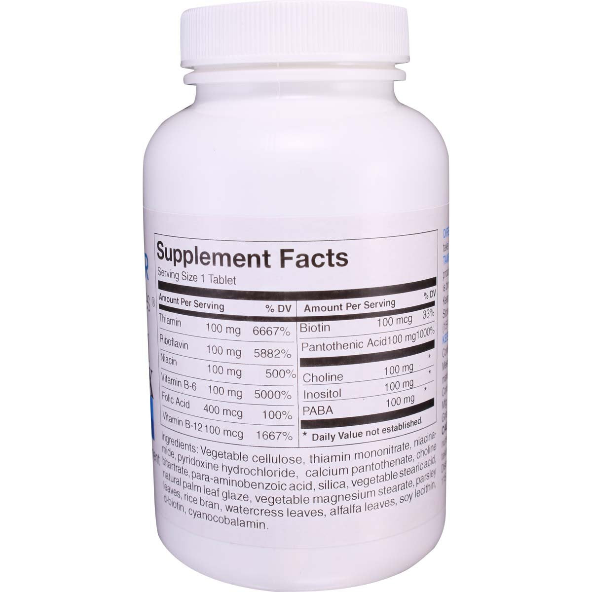 Wonder Laboratories B-Complex Maximum Potency Vitamin B - 100 Tablets - image 2