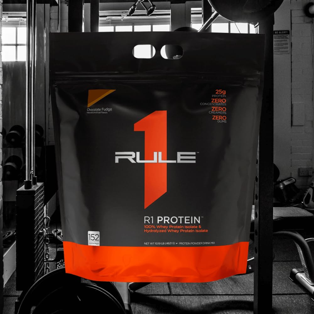 Rule 1 Proteins R1 Protein Powder Chocolate Fudge - 152 Servings - image 2